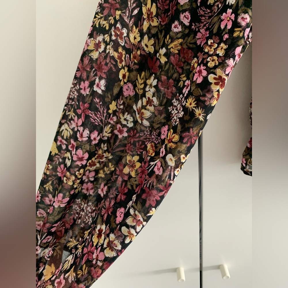 Mango Floral Off-the-Shoulder Blouse - Picture 4 of 7